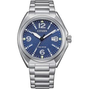 Citizen Sport Military Eco-Drive Blue Dial Stainless Steel Mens Watch